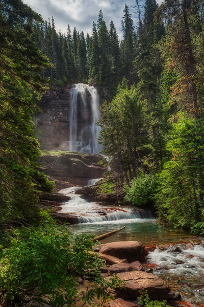 Glacier National Park: Our Favorite Easy to Access Photo Spots by Wildsight Photography. Virginia Falls, Montana